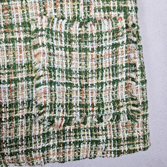 Anthropologie POL Evie Boucle Tweed Jacket S Blazer Woven Overcoat Plaid Cottage - Picture 7 of 16